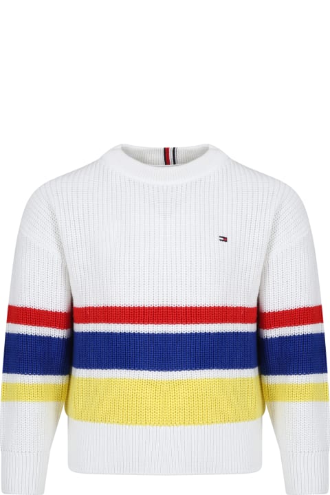 Tommy Hilfiger Sweaters & Sweatshirts for Boys Tommy Hilfiger Multicolored Sweater For Boy With Logo
