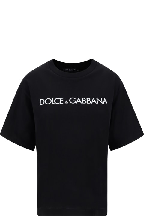 ウィメンズ Dolce & Gabbanaのウェア Dolce & Gabbana Logo Lettering T-shirt