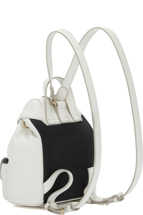 Furla for Women Furla Flow Mini White Leather Backpack