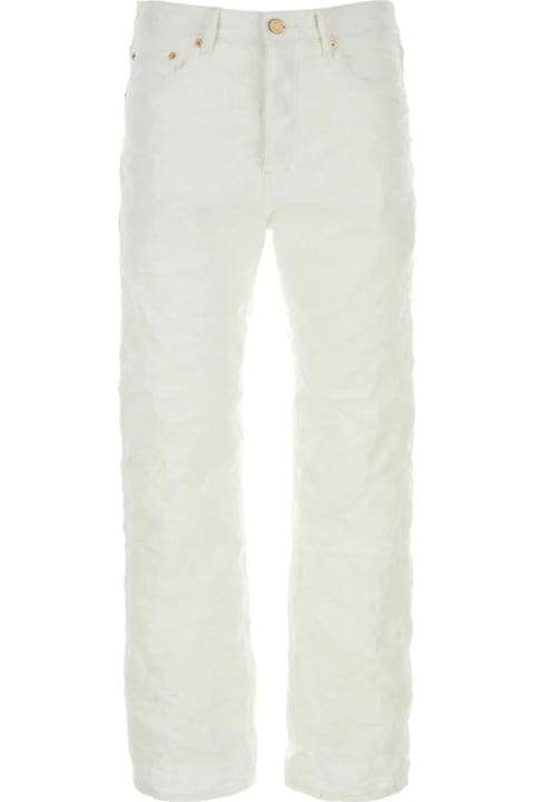 Fashion for Men Purple Brand White Denim Jeans