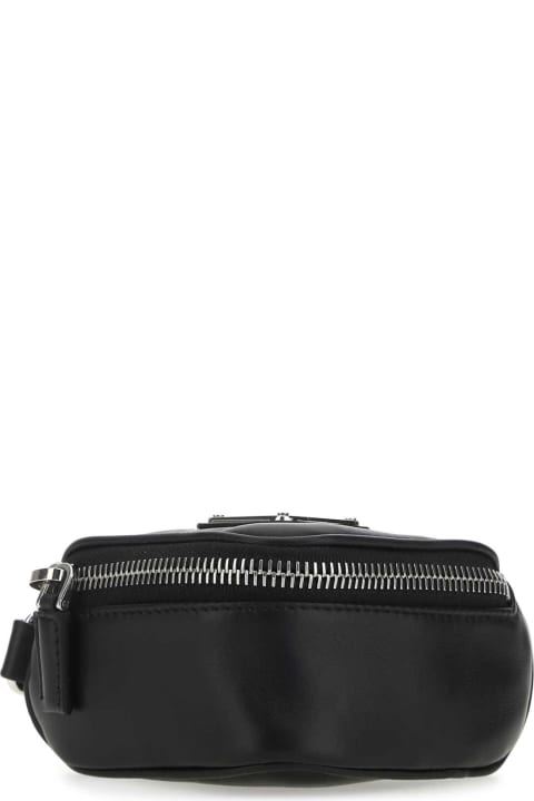 Bags for Men Prada Black Leather Case