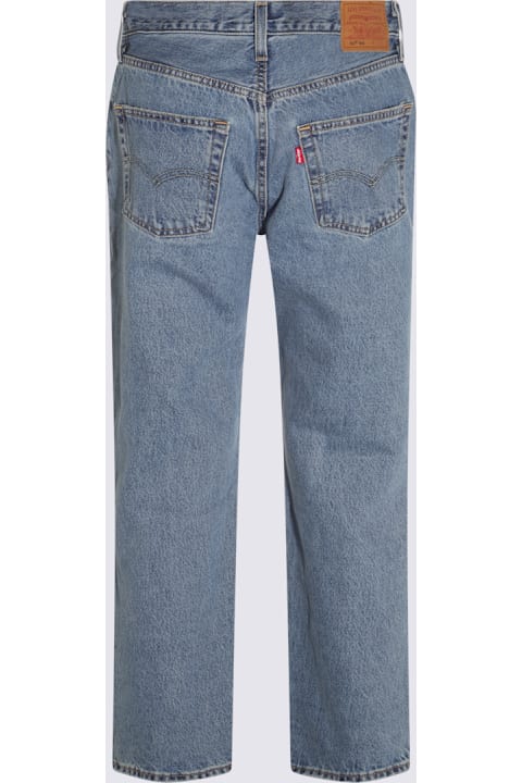 Levi's الملابس لـ السيدات Levi's Blue Cotton 501 Jeans
