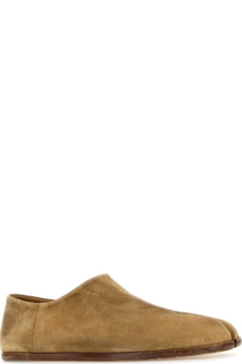 Maison Margiela Boots for Men Maison Margiela Camel Suede Tabi Loafers