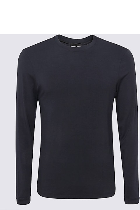 Giorgio Armani for Kids Giorgio Armani Blue Viscose Blend T-shirt