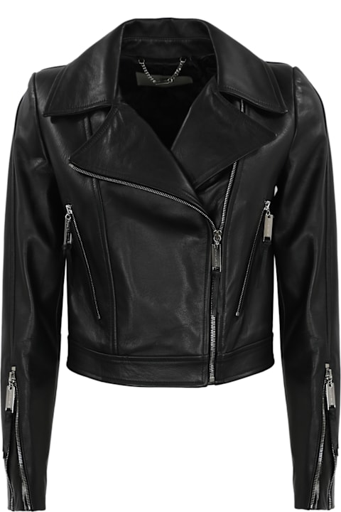 ELISABETTA FRANCHI レザー切り替え ナイロンジャケット MFB-2458】2ndライダースジャケット_Ladies – max fritz NAGOYA