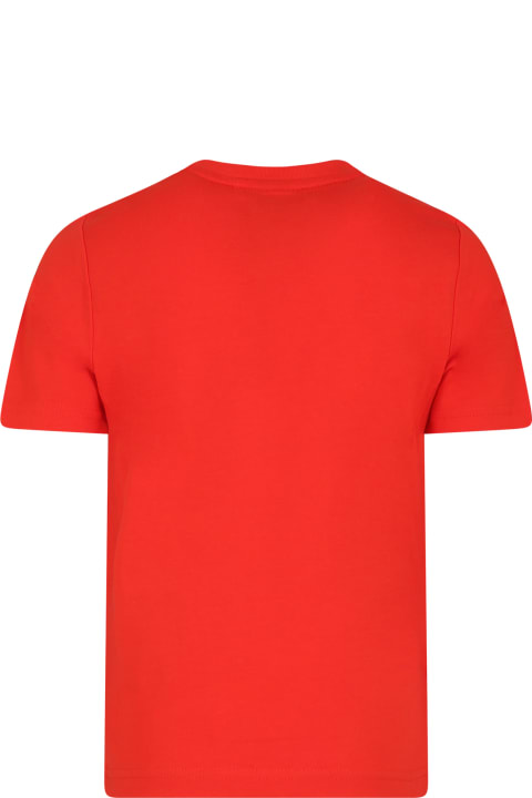 Homeware Hugo Boss Red T-shirt For Boy With Logo