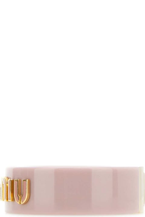 Miu Miu Jewelry for Women Miu Miu Pink Plexiglass Bracelet