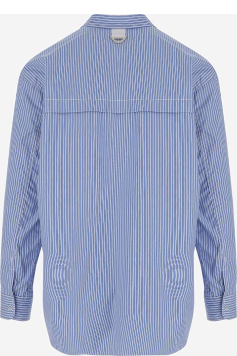 Comme des Garçons قمصان لـ القسم الرجالي Comme des Garçons Cotton Shirt With Striped Pattern
