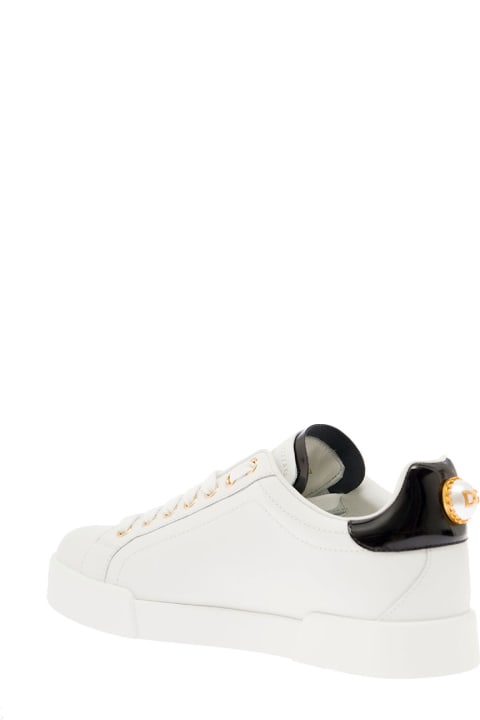 Fashion for Women Dolce & Gabbana Dolce & Gabbana Woman's Portofino White Leather Sneakers