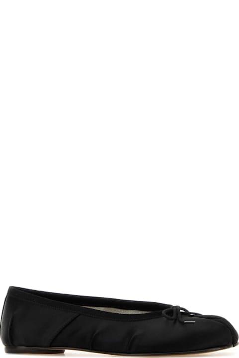 Maison Margiela Black Satin Tabi Ballerinas