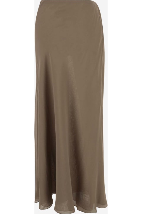 Khaite for Women Khaite Silk Mauva Skirt