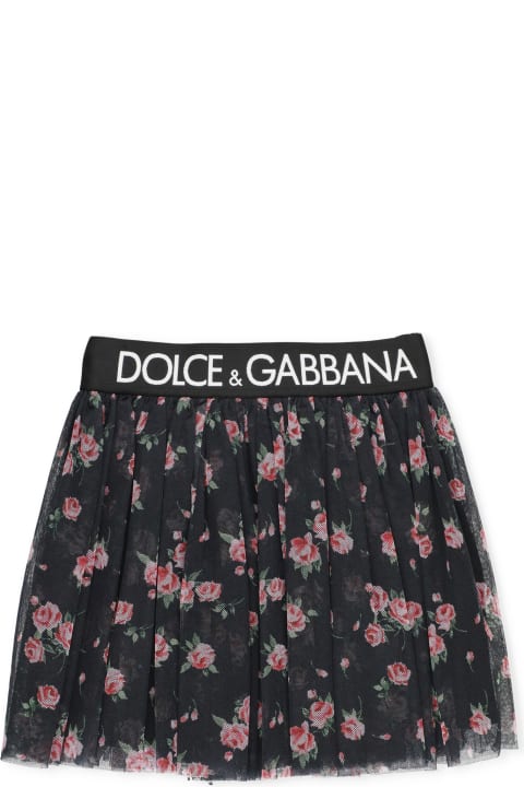 Dolce & Gabbana Bottoms for Women Dolce & Gabbana Tulle Skirt With Print