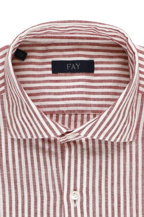 Fay Men Fay Striped Shirt