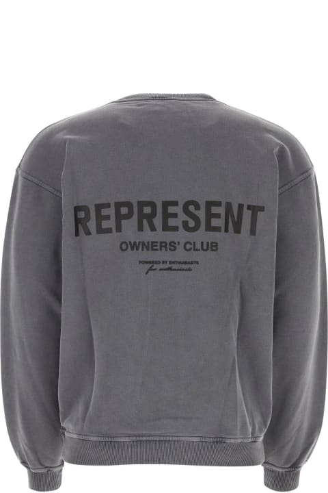 REPRESENT Fleeces & Tracksuits for Women REPRESENT Charcoal Cotton Sweatshirt
