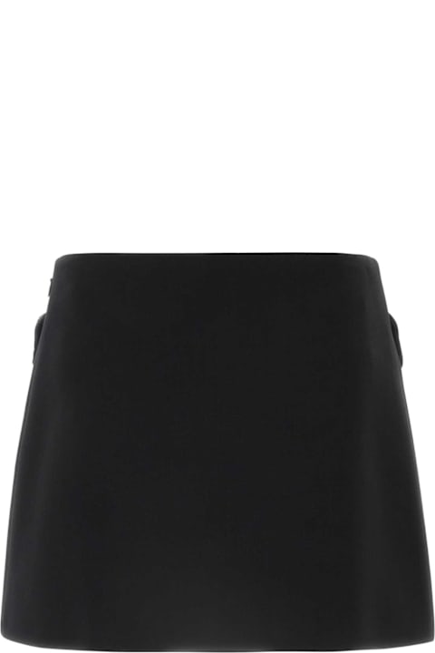 Prada Skirts for Women Prada Black Wool Mini Skirt