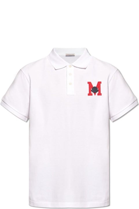 Moncler Shirts for Men Moncler Logo Embroidered Short-sleeved Polo Shirt