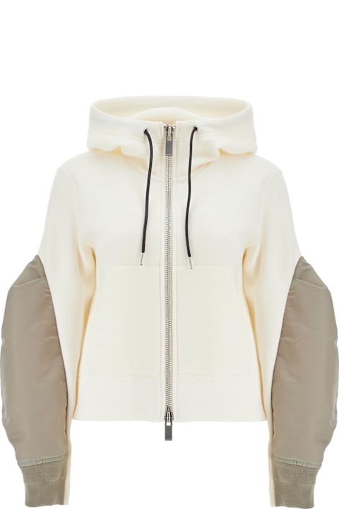 Sacai Fleeces & Tracksuits for Women Sacai Hooded Sweatshirt With Zipper