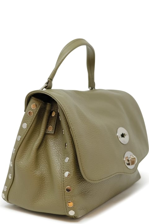 Zanellato for Women Zanellato Zanellato 068010-0500000-z0420 Military Green Postina Daily Giorno S Leather Handbag