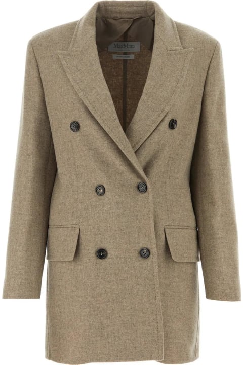 The Coat Edit for Women Max Mara Dove Grey Wool Belinda Blazer