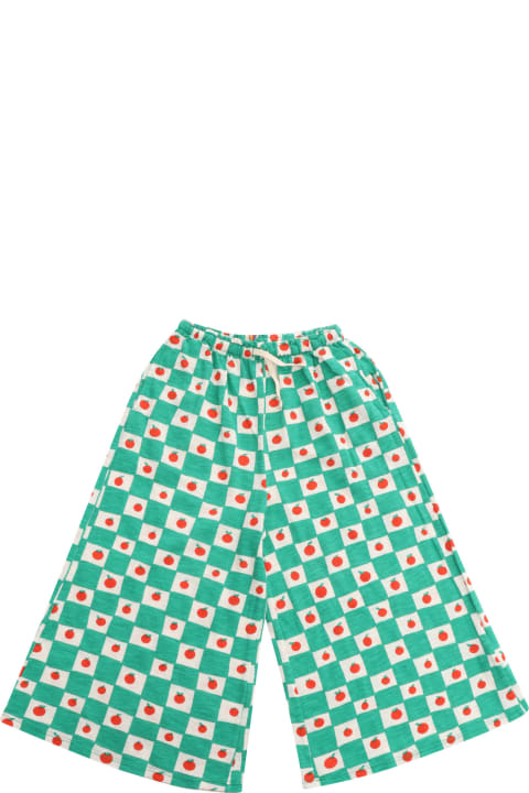 Bobo Choses Bottoms for Girls Bobo Choses Green Coulotte Trousers