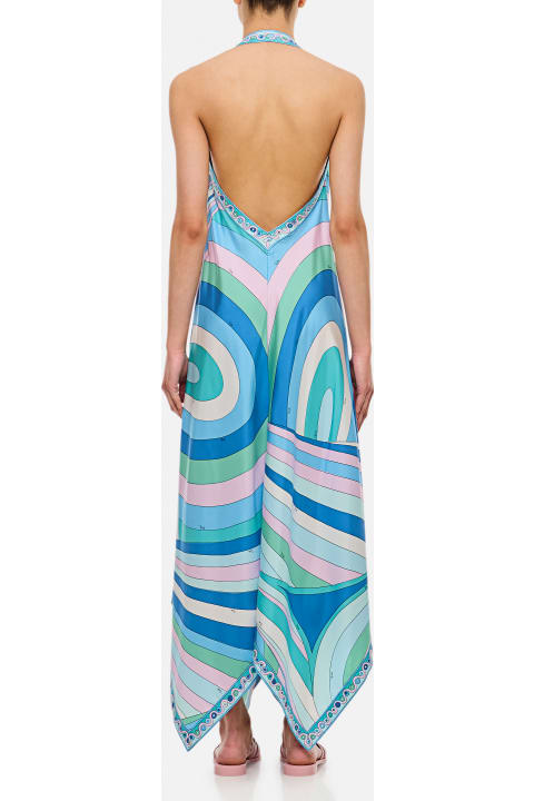 Jumpsuits for Women Pucci Silk Twill Long Dress