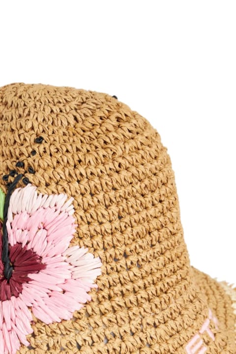 Etro for Women Etro Raffia Bucket Hat With Embroidery