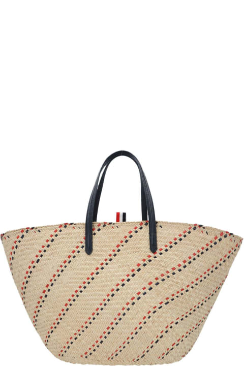 Thom Browne Totes for Women Thom Browne Rwb-stripe Top Handle Bag
