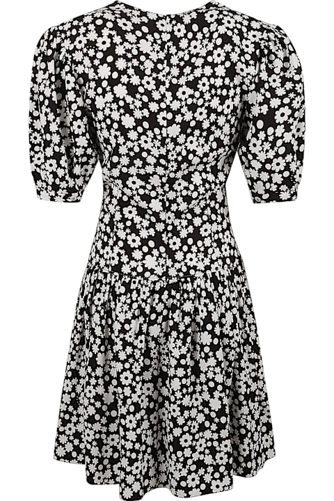 Marni Clothing for Women Marni Floral Print V-neck Short Dress