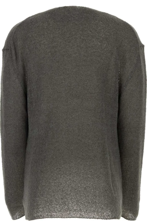 Clothing for Men The Row Dark Grey Silk Blend Flavio Sweater