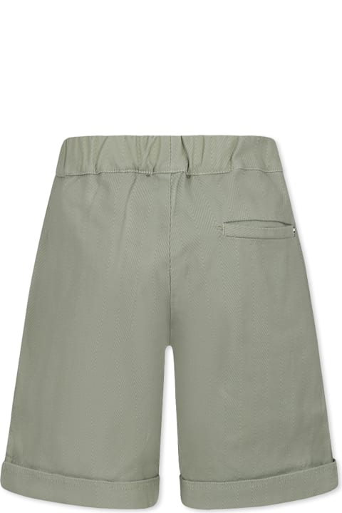 Homeware Dondup Green Shorts For Boy With Logo