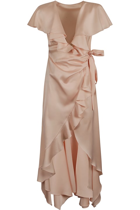 Fashion for Women Philosophy di Lorenzo Serafini Ruffle Trimmed Asymmetric Dress