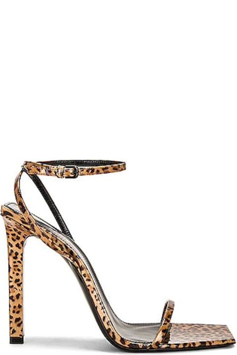 Saint Laurent for Women Saint Laurent Pam 110 Leopard Sandals