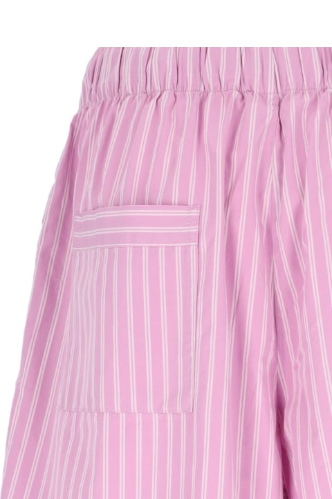 Tekla Kids Tekla 'purple Pink Stripes' Shorts