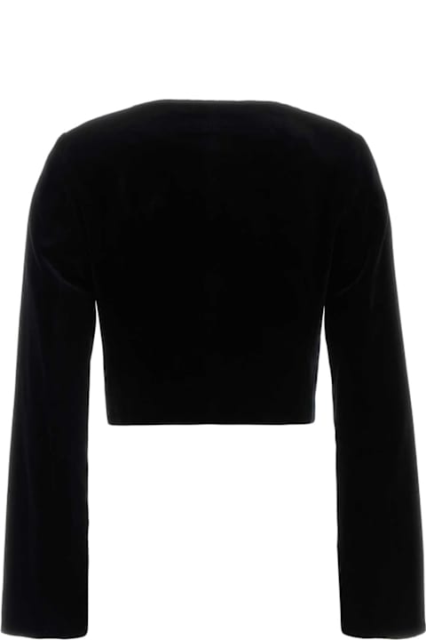 Chloé Black Velvet Blazer