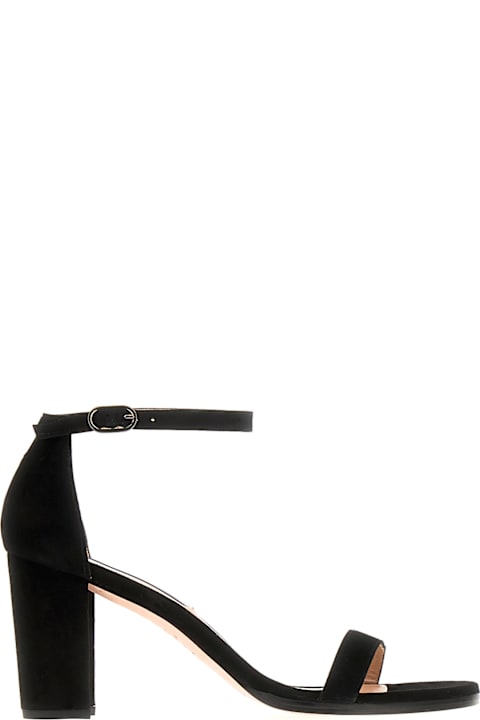 Sandals for Women Stuart Weitzman Black Suede Sandals