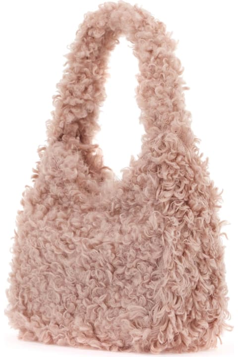 Stella McCartney حقائب لـ السيدات Stella McCartney Small Logo Patch Teddy Tote Bag