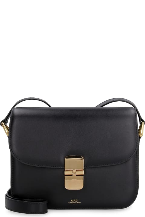 Fashion for Women A.P.C. Grace Leather Crossbody Bag