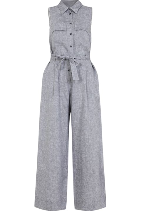 Jumpsuits for Women Peserico Long Linen Jumpsuit