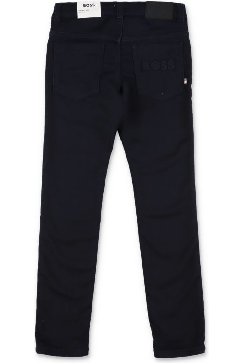 Bottoms for Boys Hugo Boss Hugo Boss Jeans Blu In Denim Di Cotone Stretch Bambino