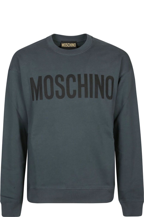 Clothing for Men Moschino Logo Printed Crewneck Sweatshirt