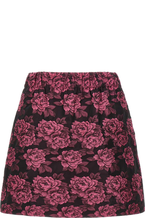 Ganni for Women Ganni Floral Jacquard Skirt