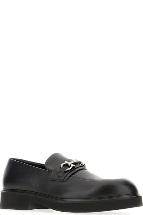 Ferragamo Shoes for Men Ferragamo Black Leather Loafers