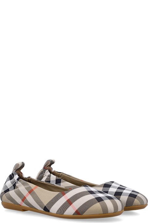 Homeware Burberry Kid - Check Ballerinas