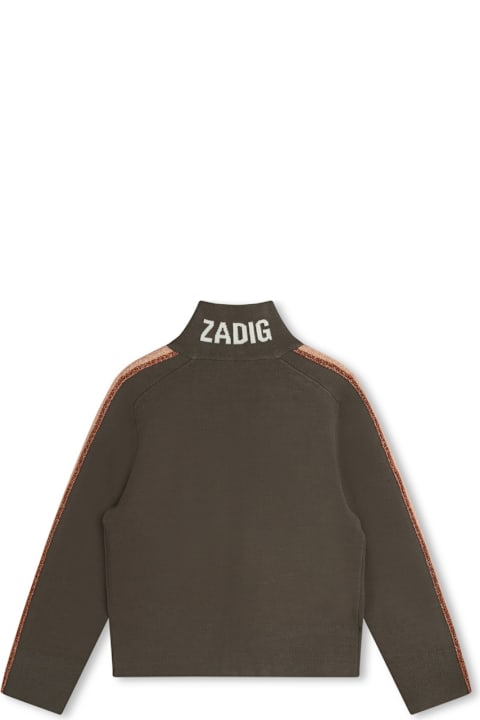 ボーイズ Zadig & Voltaireのニットウェア＆スウェットシャツ Zadig & Voltaire Tricot Cardigan