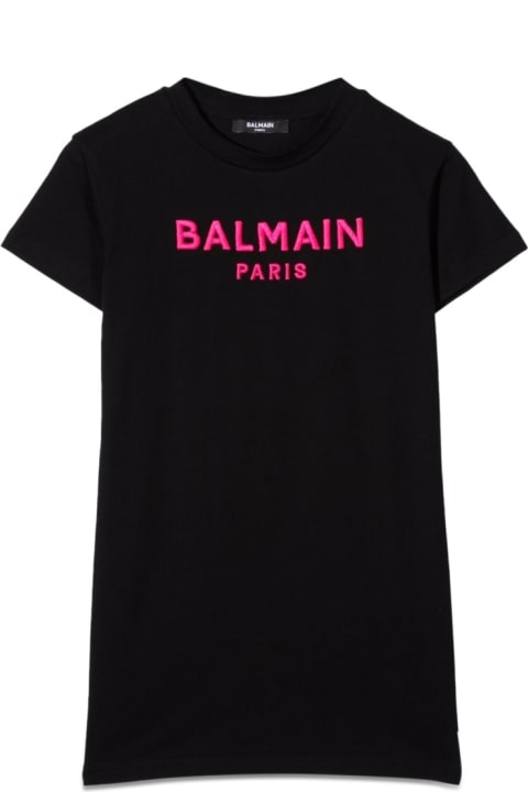 Balmain for Girls Balmain Dress With Logo