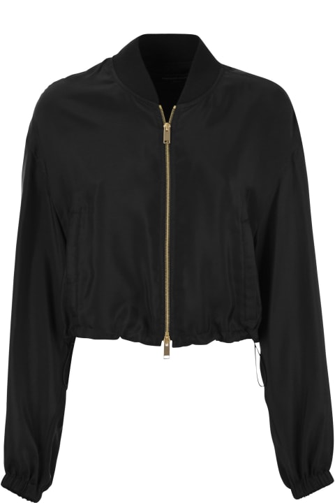 Fabiana Filippi Coats & Jackets for Women Fabiana Filippi Cupro Cropped Jacket