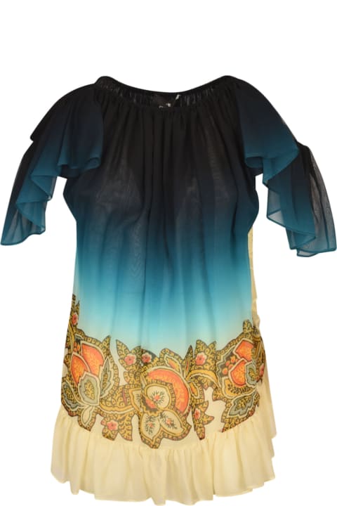 Fashion for Women Etro Pleated Printed Short Dress