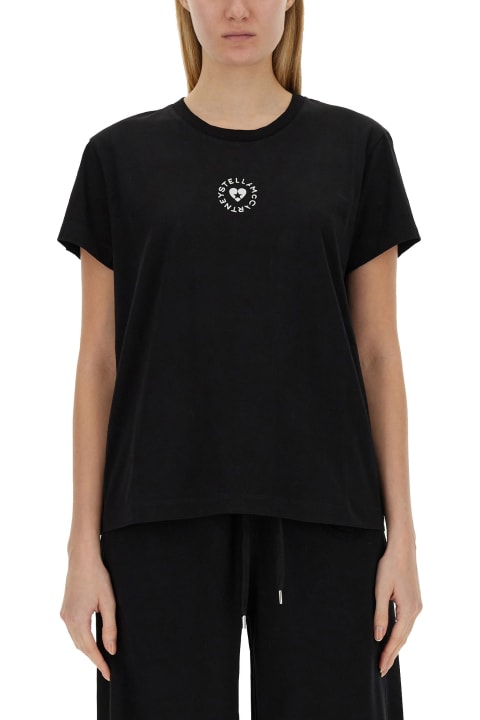 Stella McCartney Topwear for Women Stella McCartney Cotton T-shirt With Circular Logo