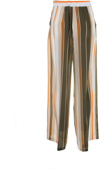 ウィメンズ Barba Napoliのパンツ＆ショーツ Barba Napoli Palazzo Trousers In Silk
