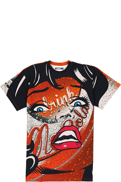 Moschino for Kids Moschino Couture Printed Cotton Mini Dress